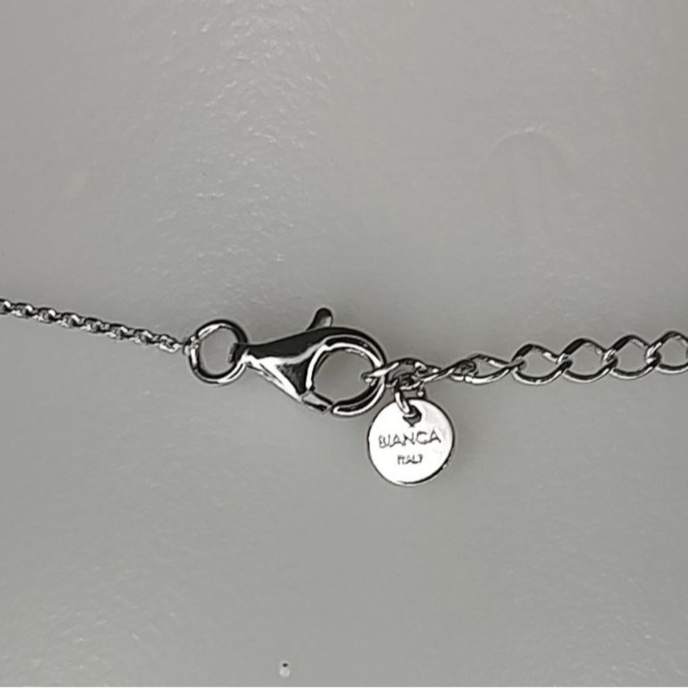 MILOR SILVER Necklace Heart 925 Sterling Silver Made In Italy - Picture 5 of 7